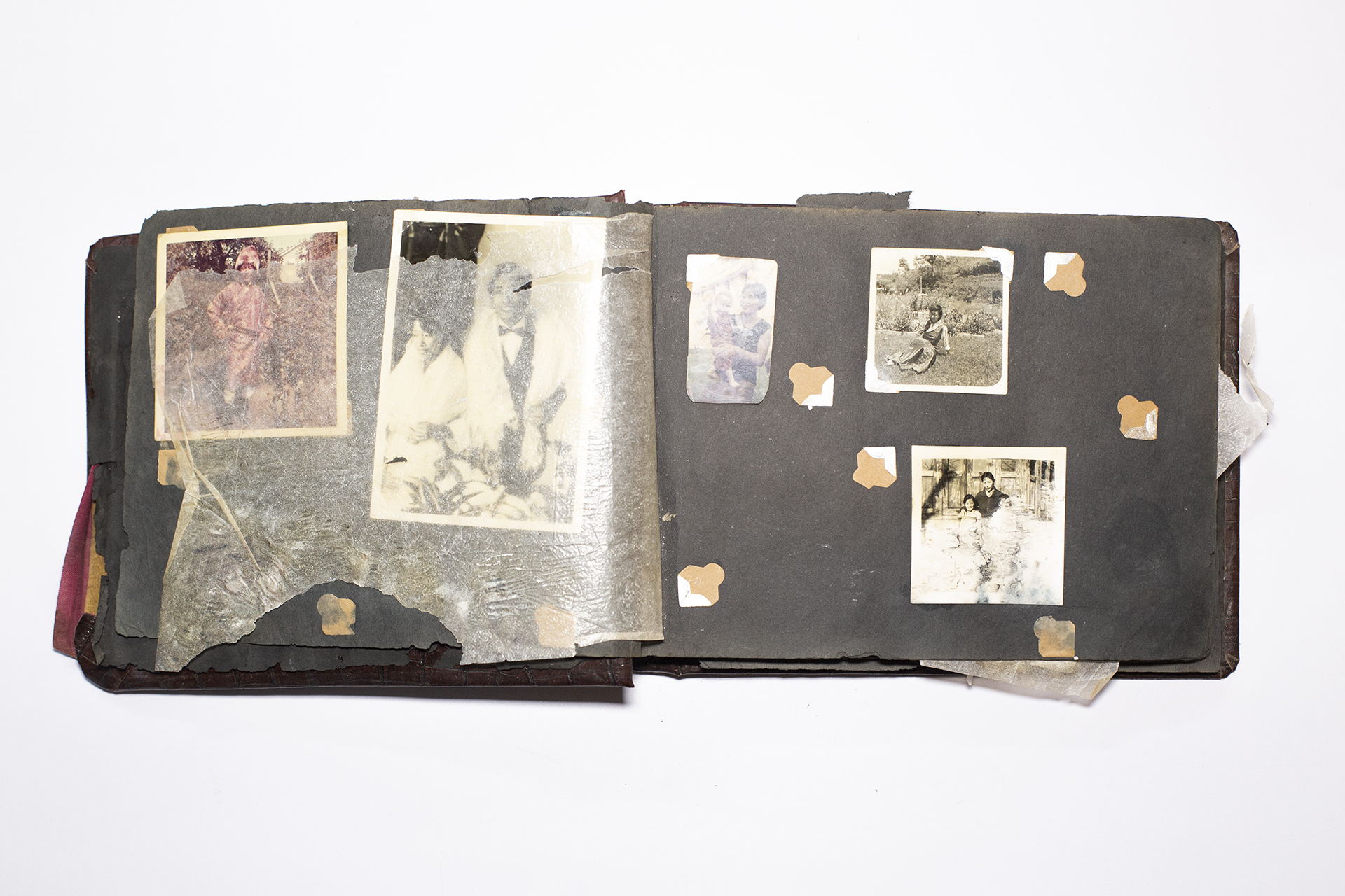 a found album with images